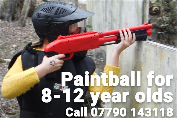 Paintball for 8 to 12 year olds